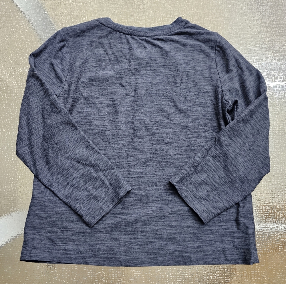 Athletic Works Boys 4T Long Sleeve Shirt Football Graphic NEVER BACK DOWN Tee - Picture 3 of 7